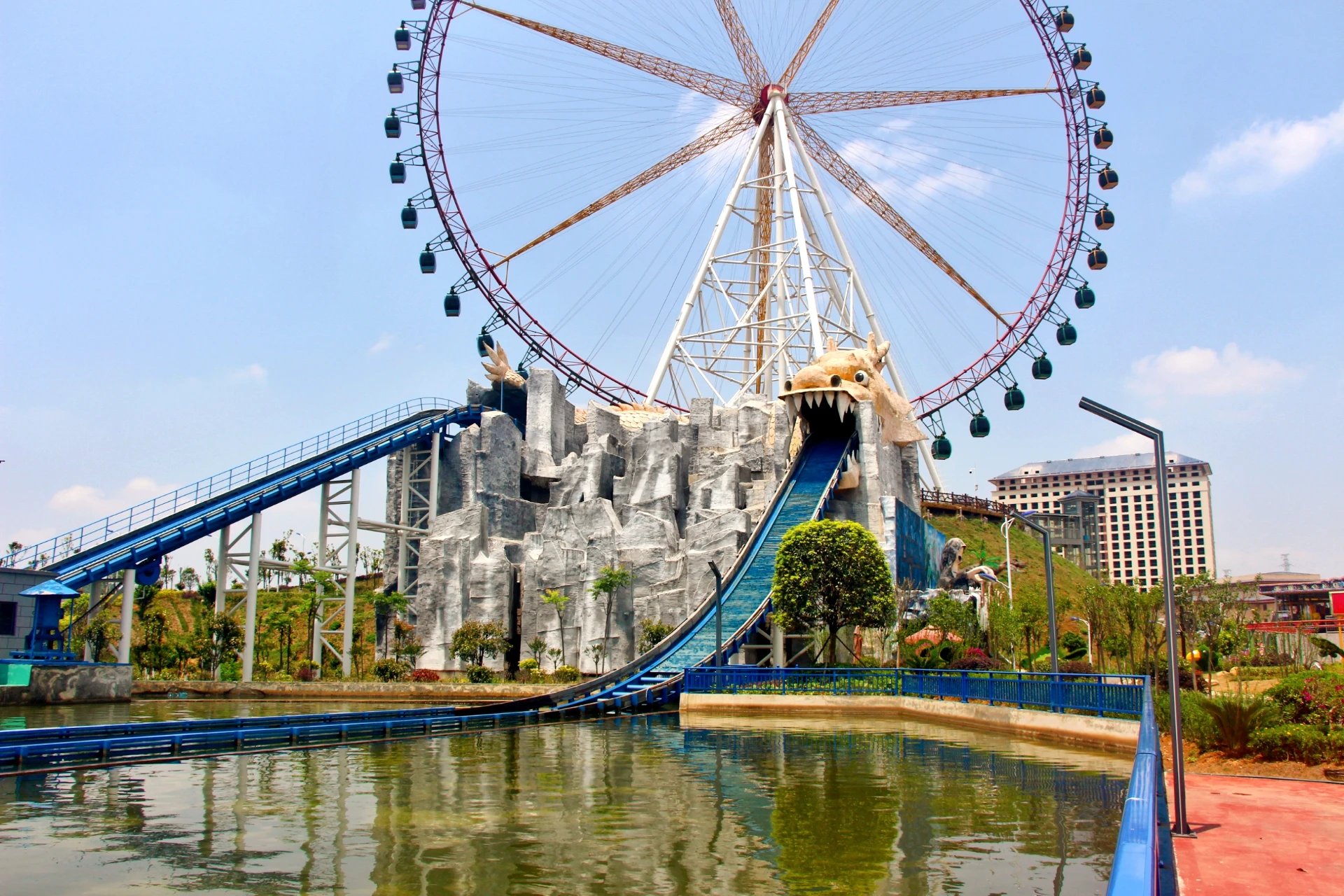 waterslide ferris wheel